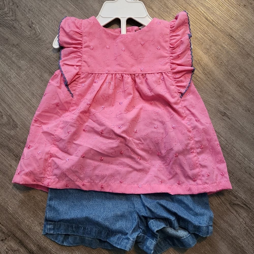 Picapino baby dress 2 piece set 18 M